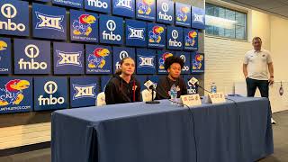 Elle Evans and Jaliya Davis discuss the new KU women’s basketball roster