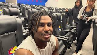Justice Finkley talks about picking KU and the defensive line