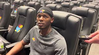 Emmanuel Henderson Jr. talks about his speed and what he can bring to the KU receiving corps