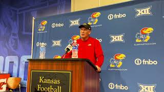 Lance Leipold evaluates KU’s ongoing spring practices